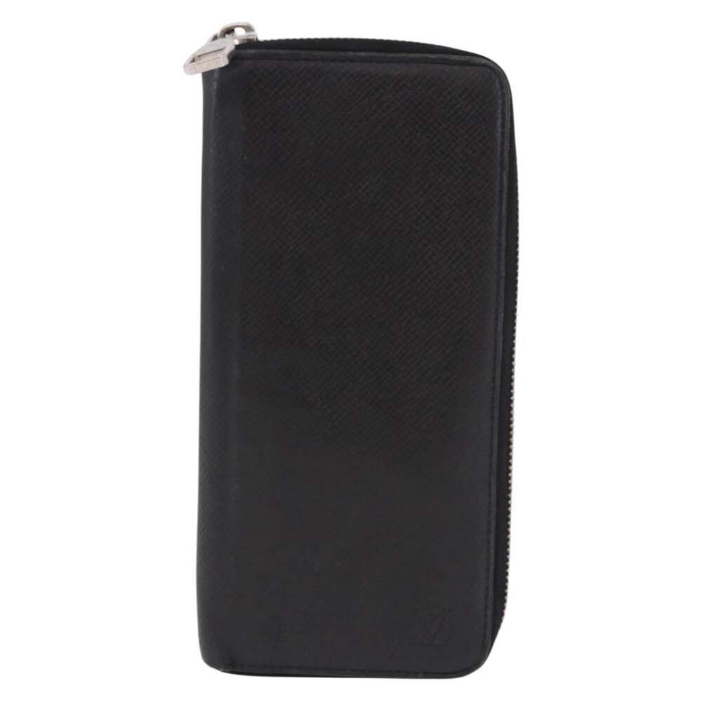 Louis Vuitton Taiga Zippy Wallet Vertical Long Black